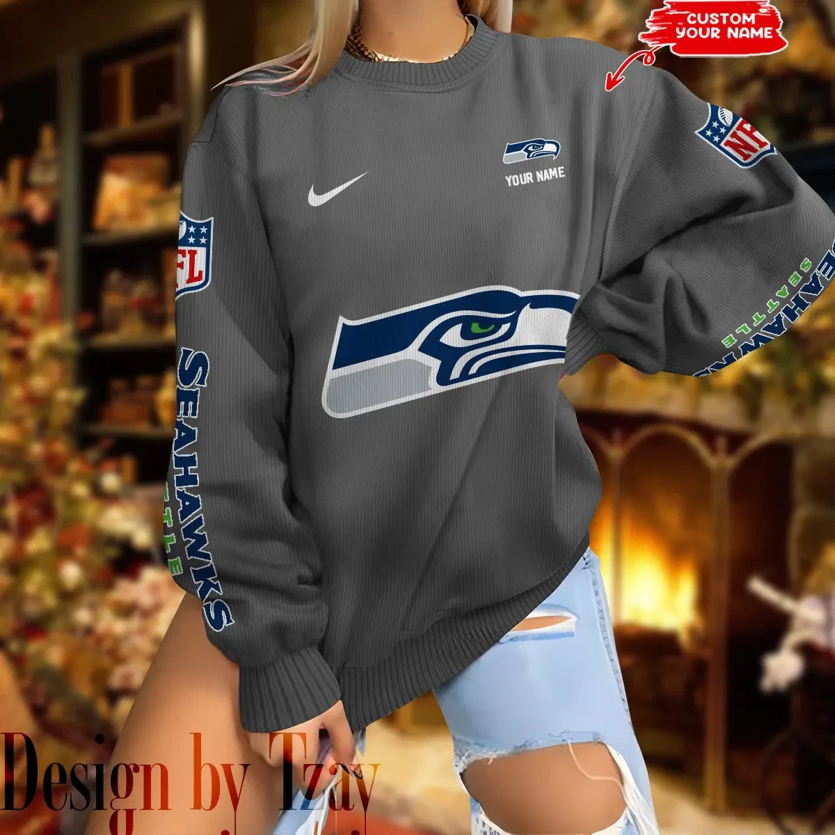 Seattle Seahawks New Woolen Sweater BGSWT213