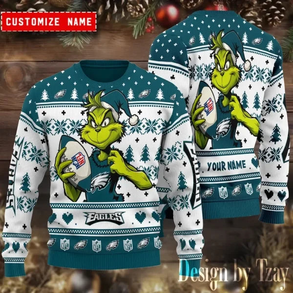 Philadelphia Eagles Christmas Woolen Sweater BGSWT760