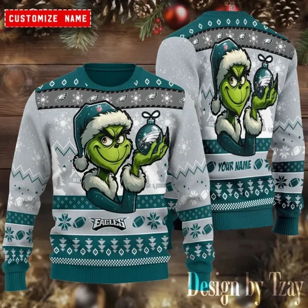 Philadelphia Eagles Christmas Woolen Sweater BGSWT436