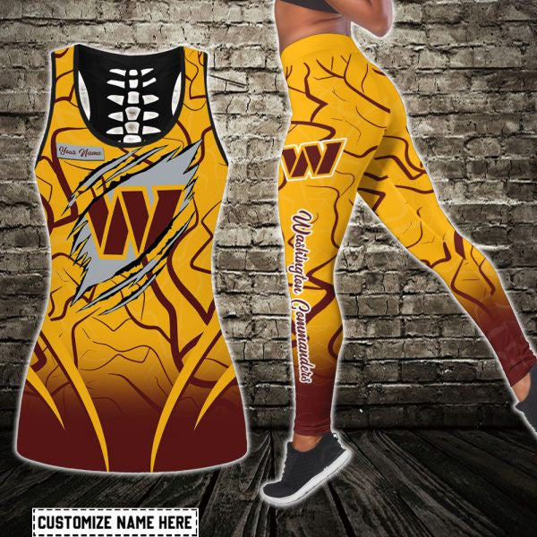 Washington Commanders Personalized Combo Tank Top And Leggings AZCLG049+AZCTT049