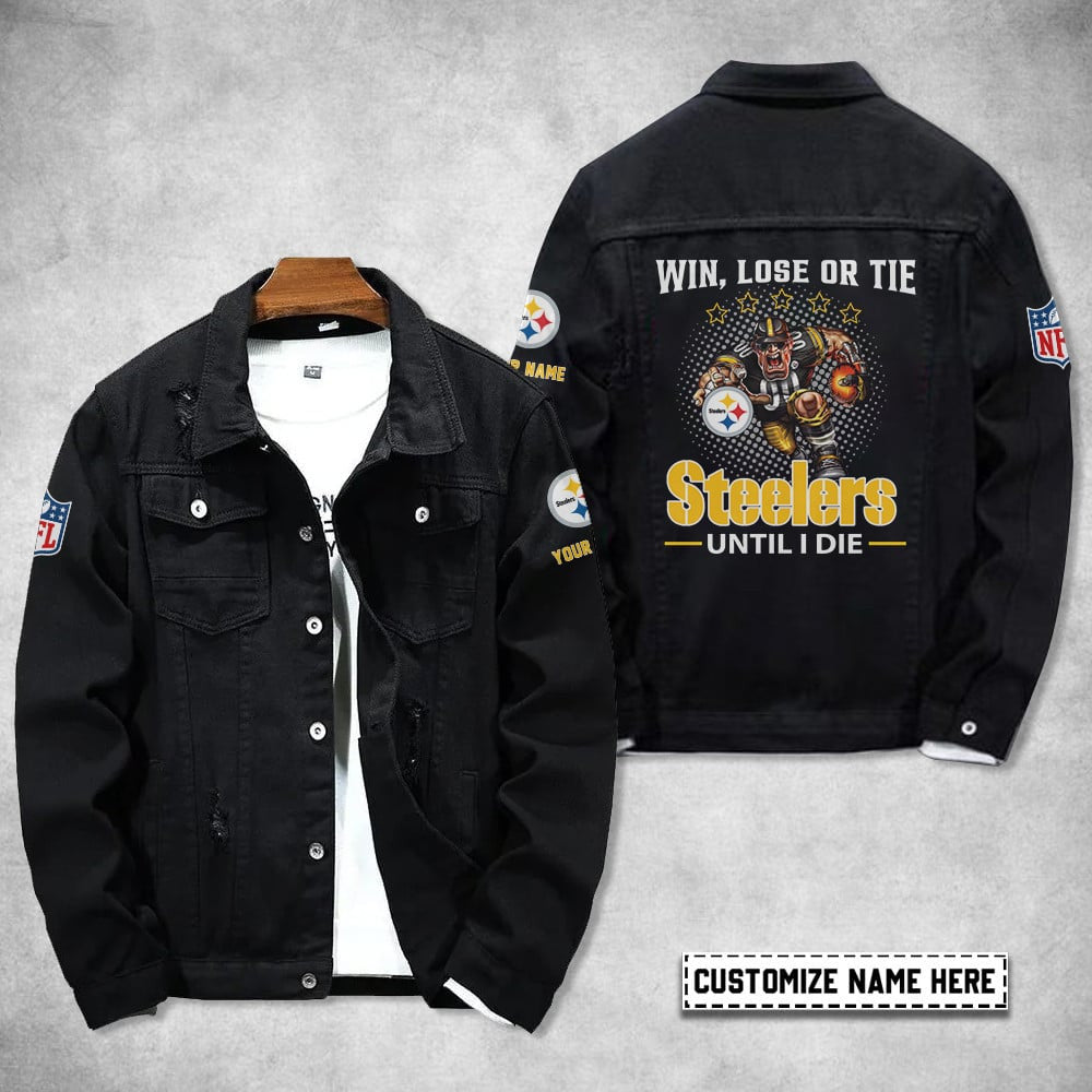 Pittsburgh Steelers Personalized Premium Denim Jacket S9DJ062