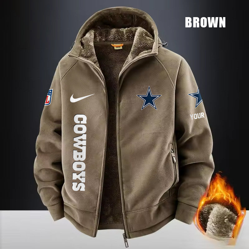 Dallas Cowboys Fleece Fashion Hooded Jacket Outdoor SPTFFHJ073