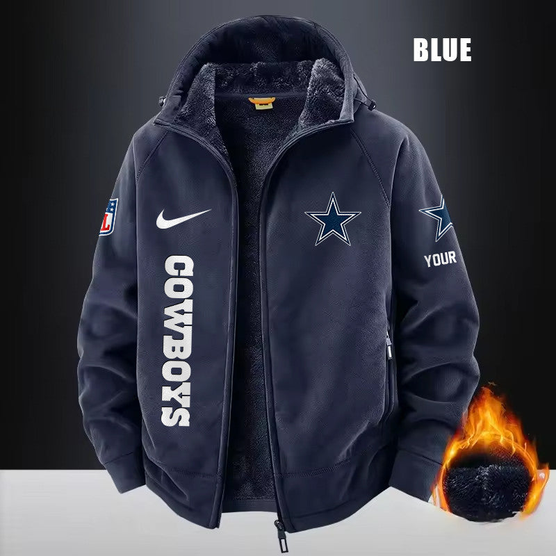 Dallas Cowboys Fleece Fashion Hooded Jacket Outdoor SPTFFHJ073