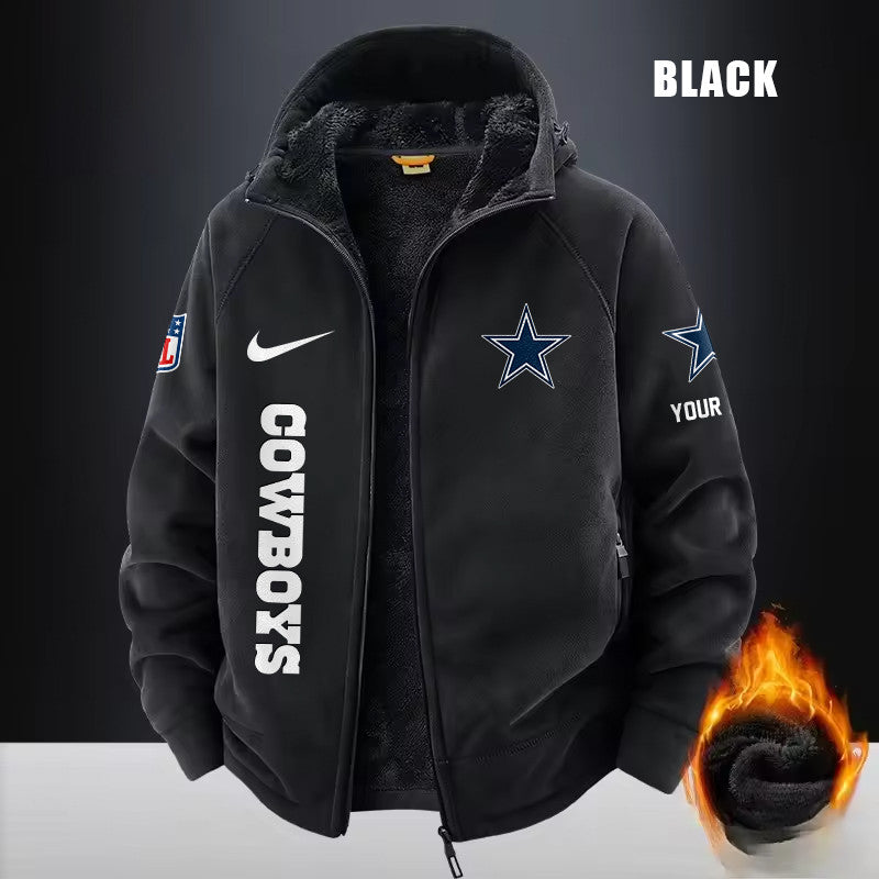 Dallas Cowboys Fleece Fashion Hooded Jacket Outdoor SPTFFHJ073
