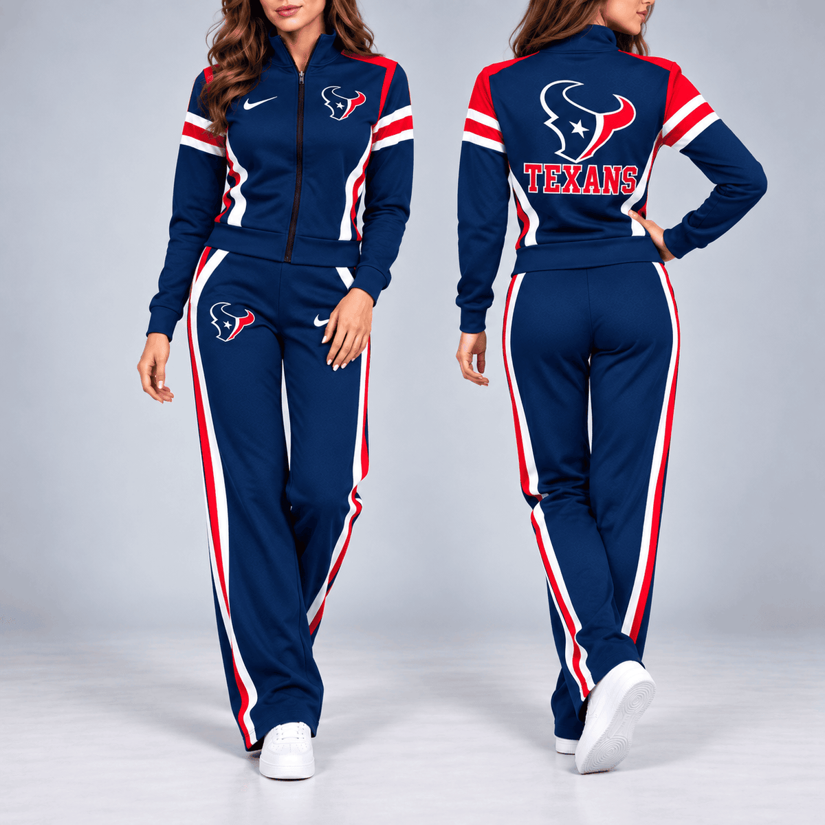 Houston Texans | Premium NFL Retro Varsity Track Jacket & Pants Set NY MGVT09