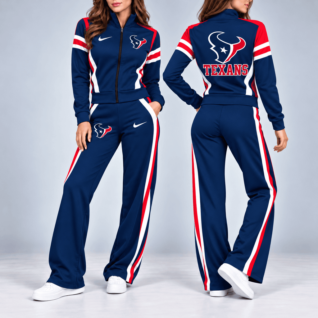 Houston Texans | Premium NFL Retro Varsity Track Jacket & Pants Set NY MGVT09