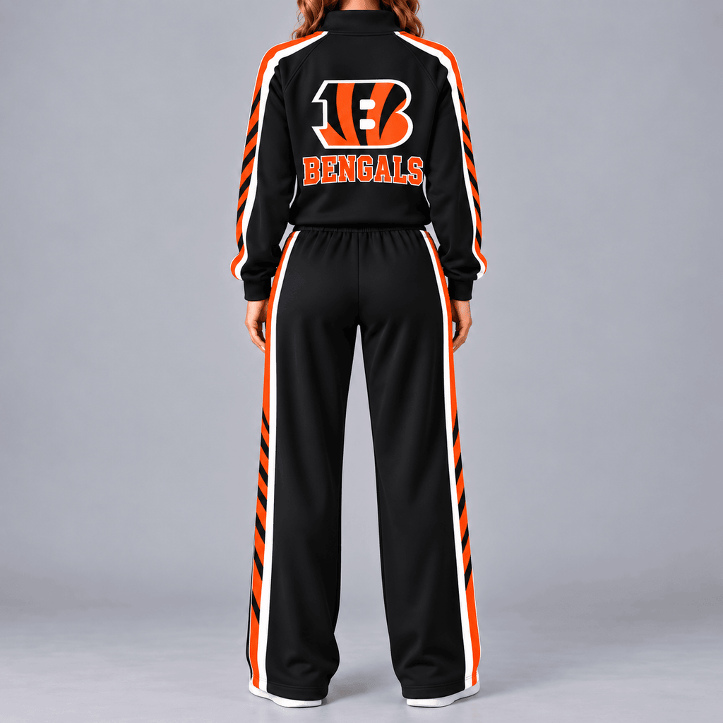 Cincinnati Bengals | Premium NFL Game Day Classic Side Stripe Quarter-Zip & Pants NY MGVT40