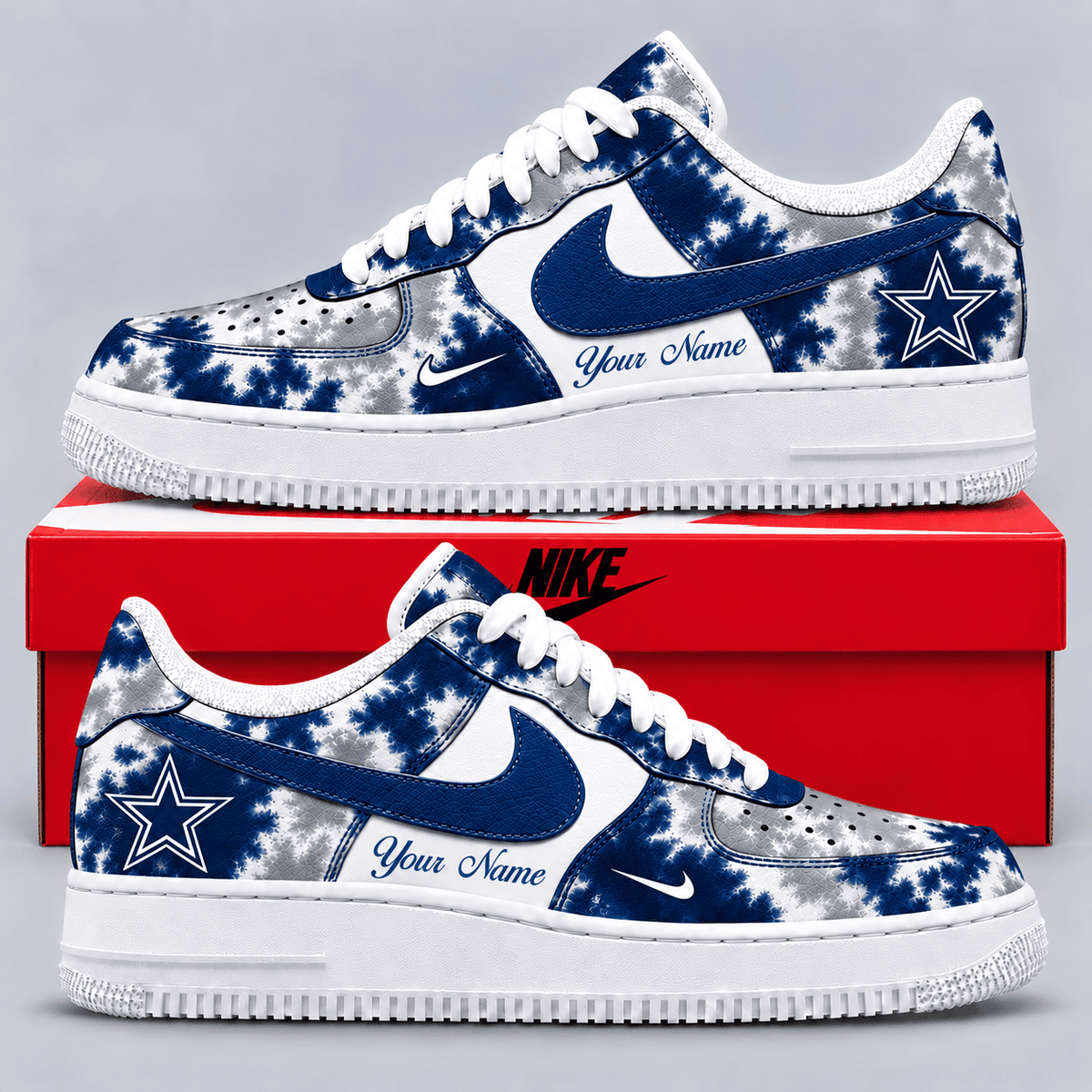 Dallas Cowboys | Premium NFL Tie Dye Game Day Af1 TD MGAF07