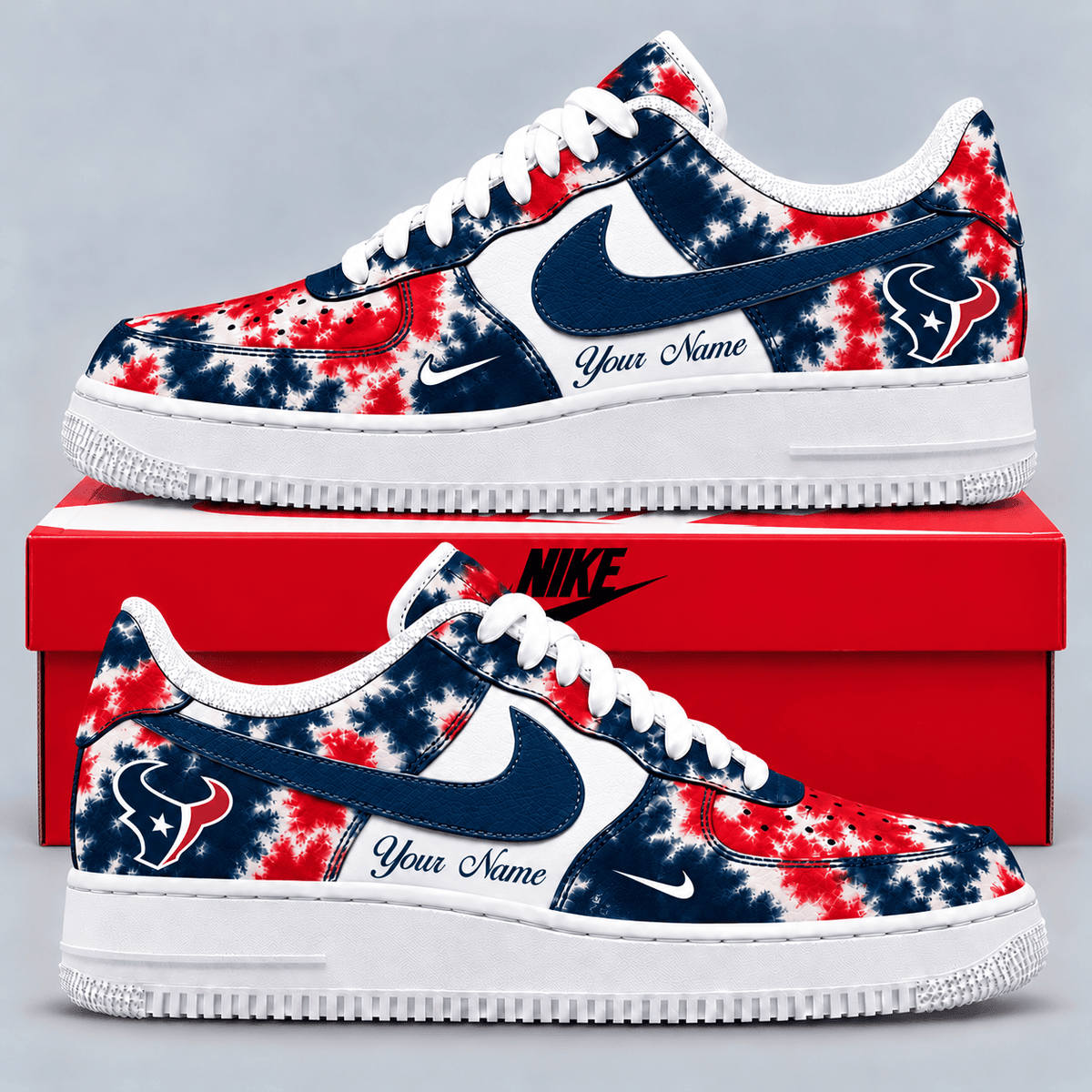Houston Texans | Premium NFL Tie Dye Game Day Af1 TD MGAF11
