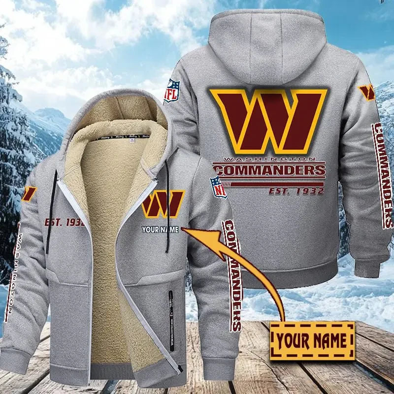 Washington Commanders | Zip Up Fur Coat ANZTZH147