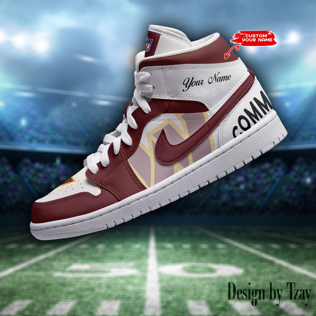 SPTBGAJ1S064-Washington Commanders NFL Air Jordan 1 Sneakers DV19