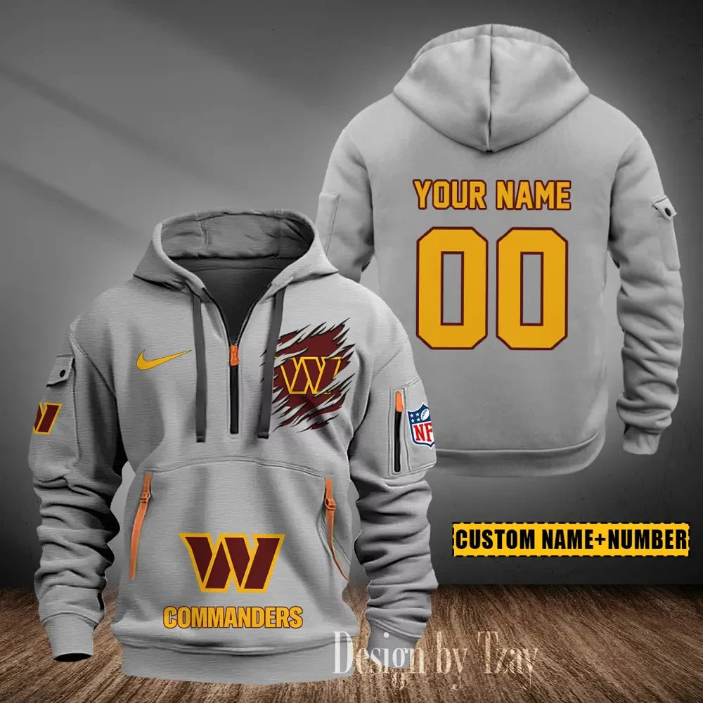 Washington Commanders Heavy Fleece Pullover Hoodie AZHEAVYHD453
