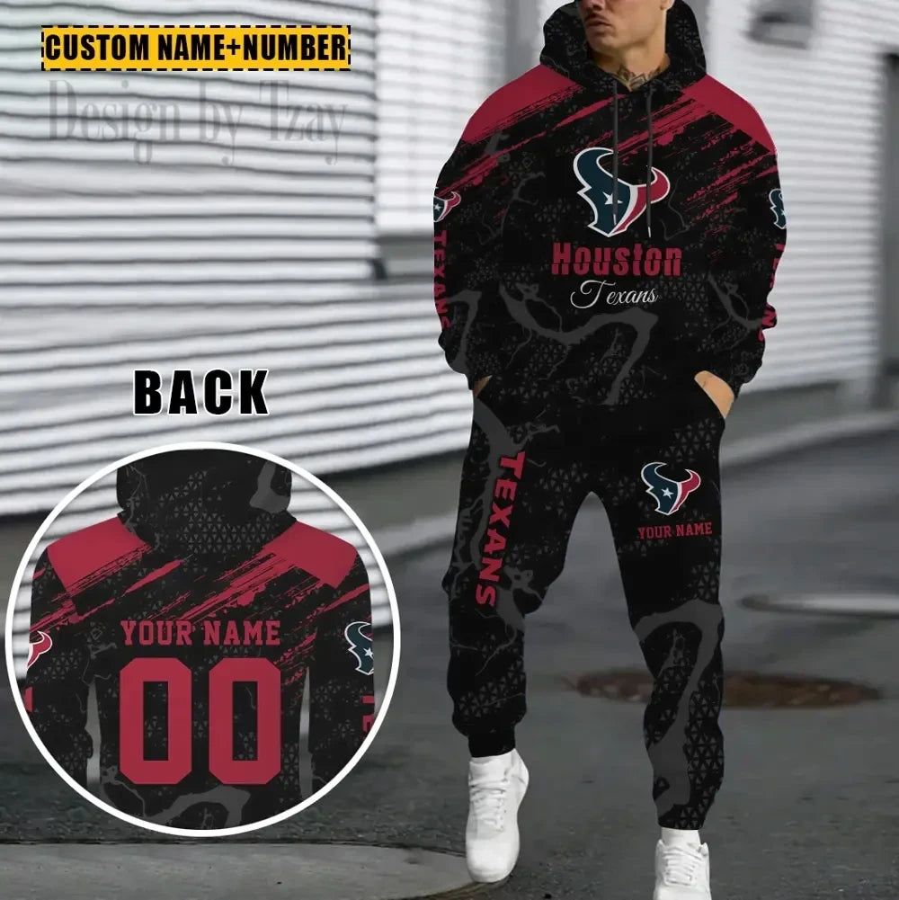 Houston Texans Combo Sweatpants And Hoodie Gift For Fan AZHD1062