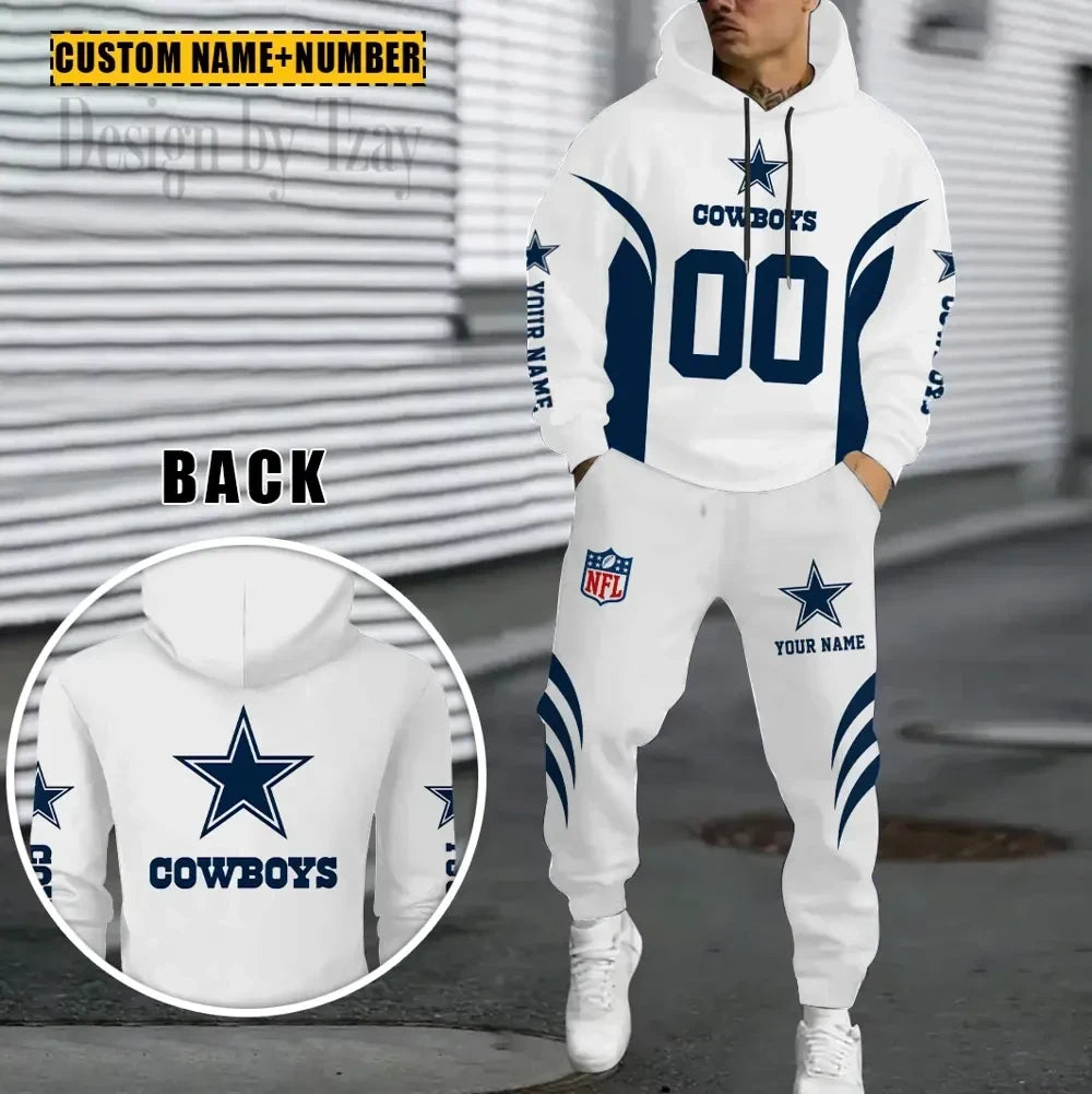 Dallas Cowboys Combo Sweatpants And Hoodie Gift For Fan AZHD1025