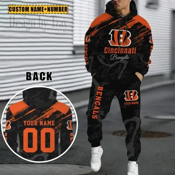 Cincinnati Bengals Combo Sweatpants And Hoodie Gift For Fan AZHD1056