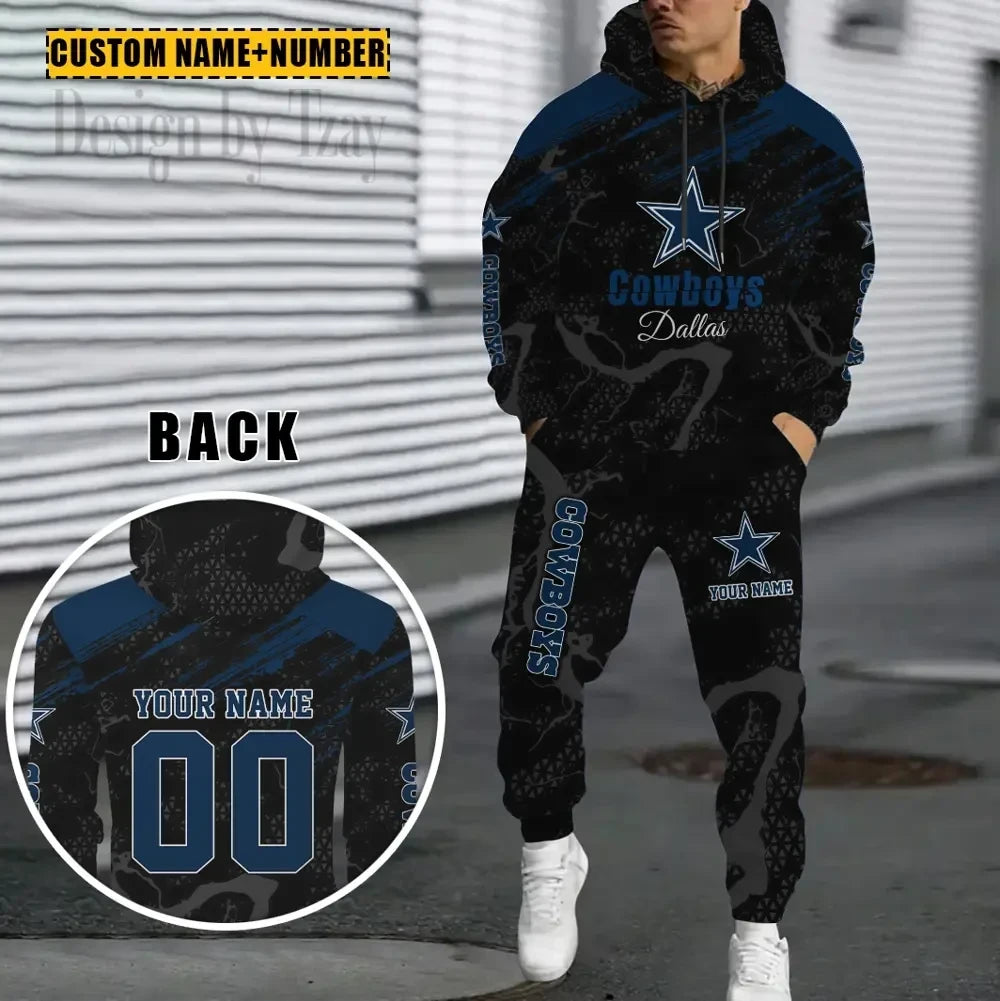 Dallas Cowboys Combo Sweatpants And Hoodie Gift For Fan AZHD1058