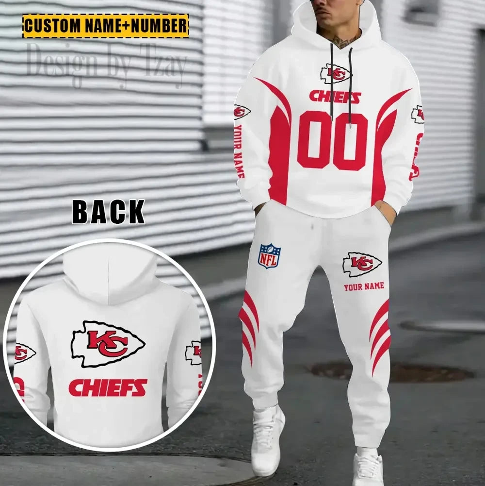 Kansas City Chiefs Combo Sweatpants And Hoodie Gift For Fan AZHD1032