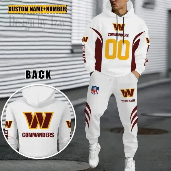 Washington Commanders Combo Sweatpants And Hoodie Gift For Fan AZHD1048