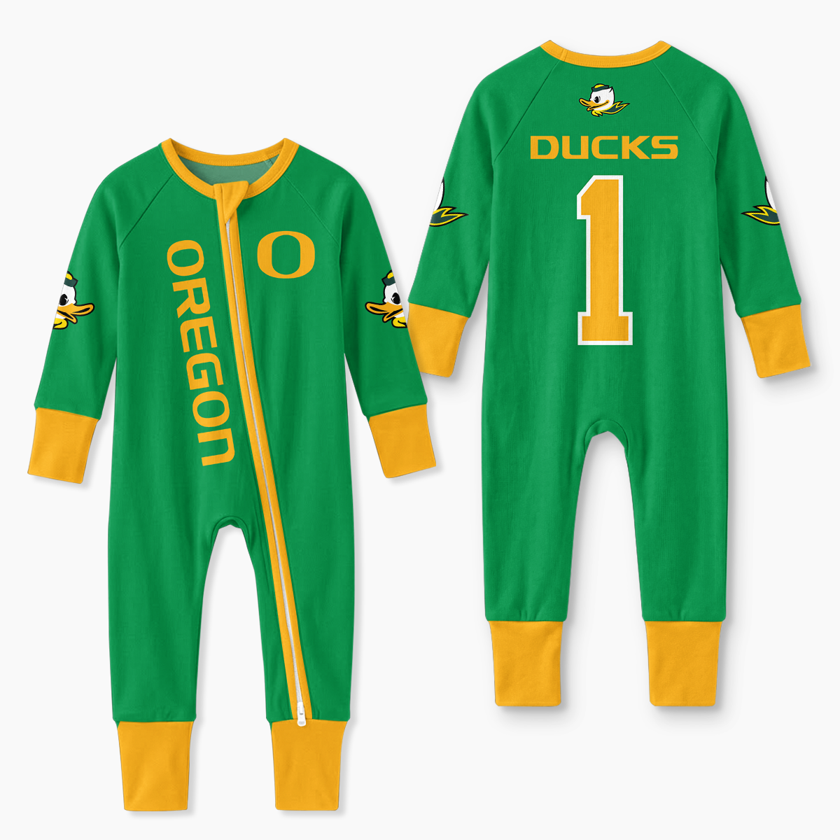 Oregon Ducks Football! Inspired Bamboo Convertible Zippy For Kid