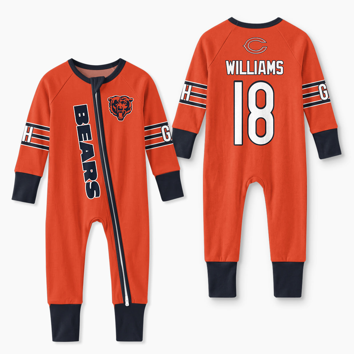 Chicago B. Football CW 18! Inspired Bamboo Convertible Zippy