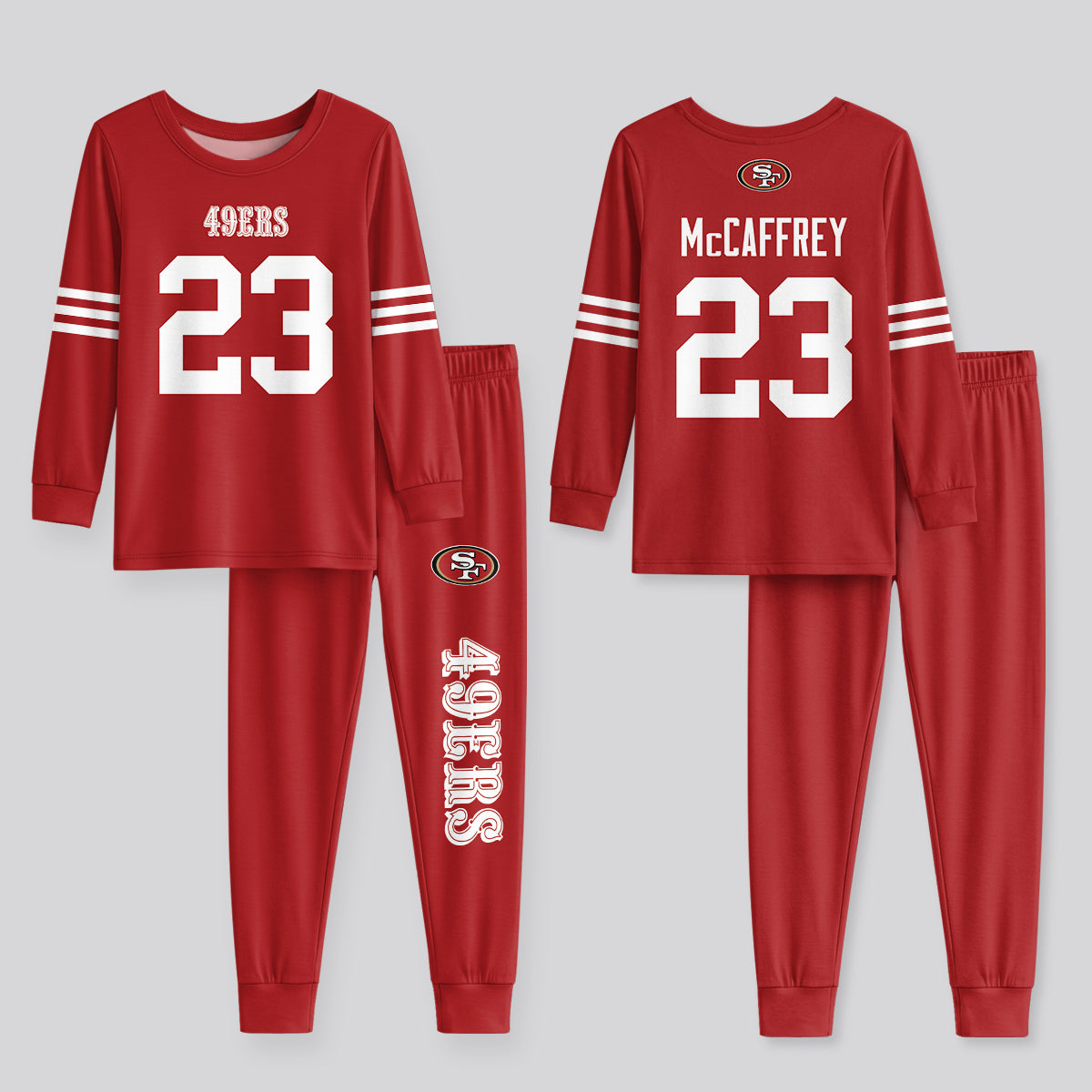 49ers Football MC 23! Inspired Bamboo Two Piece Long Sleeve Pajama Set