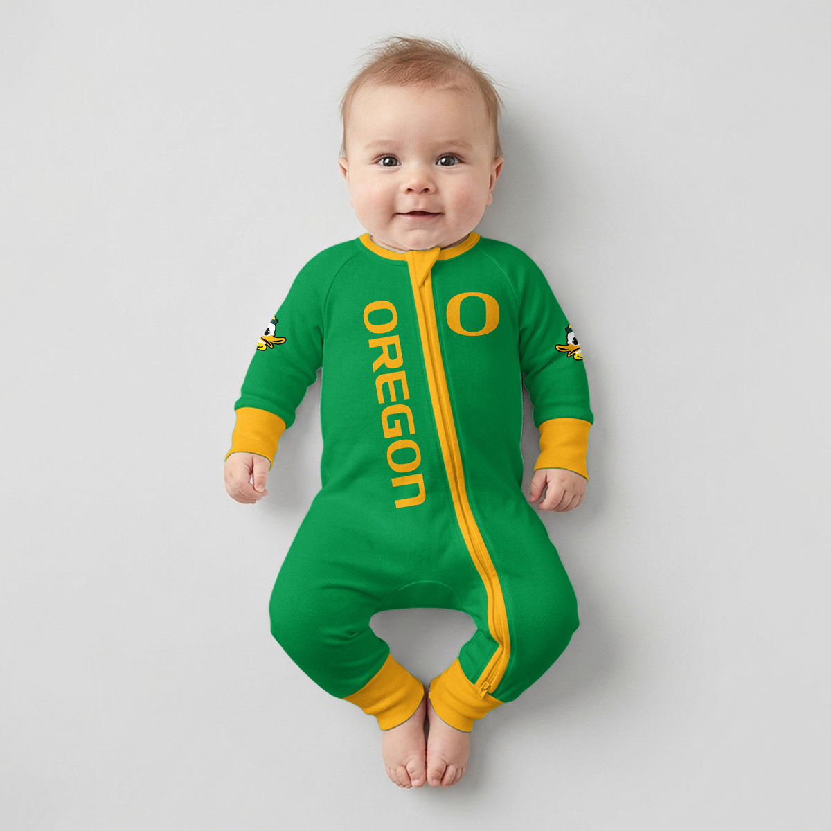 Oregon Ducks Football! Inspired Bamboo Convertible Zippy For Kid
