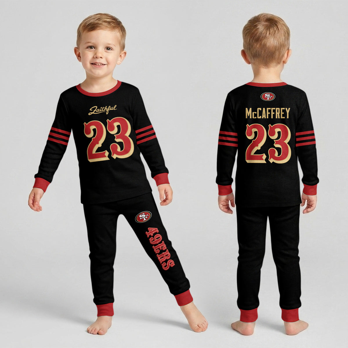 49ers Football MC 23! Inspired Bamboo Two Piece Long Sleeve Pajama Set