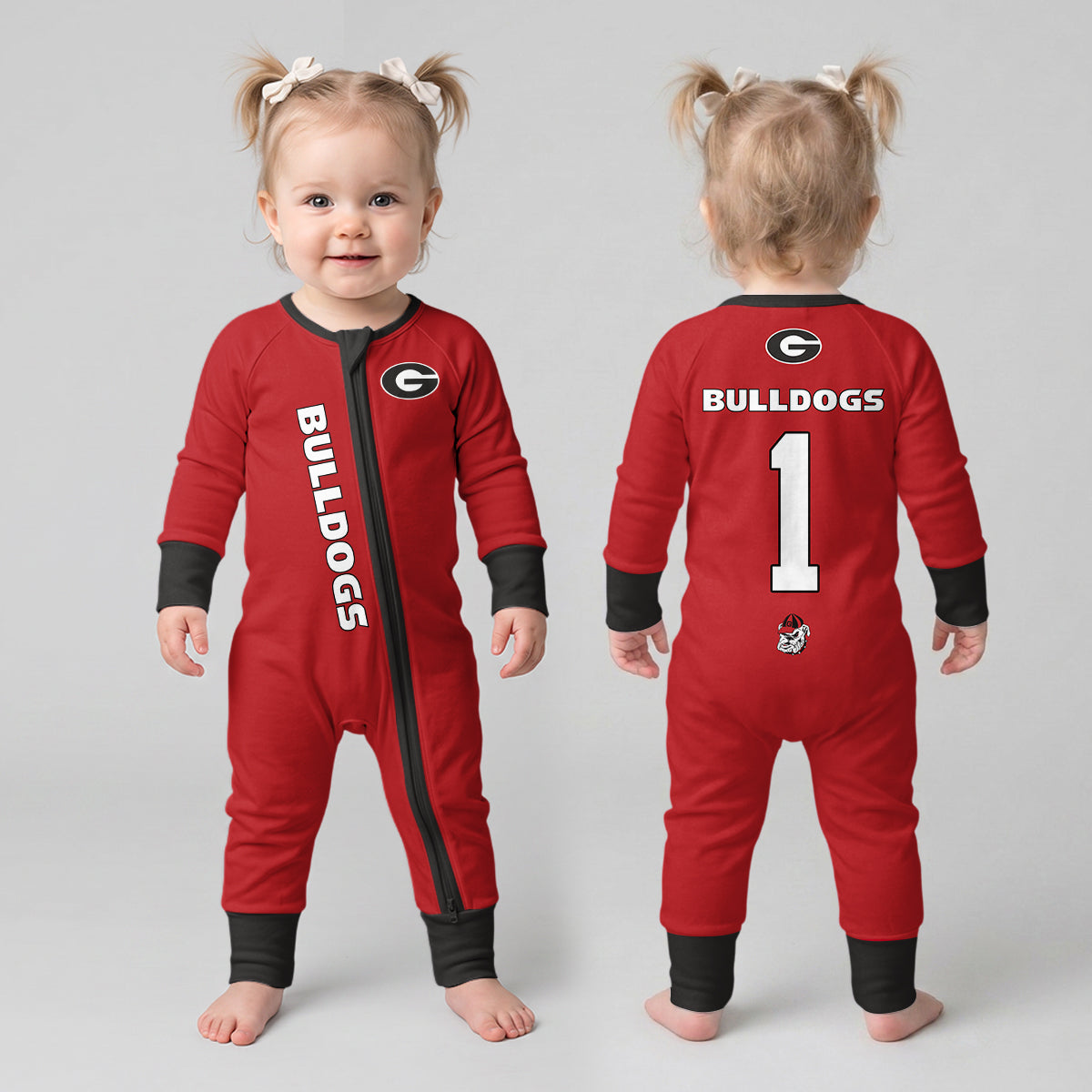Georgia Bulldogs Football! Inspired Bamboo Convertible Zippy For Kid