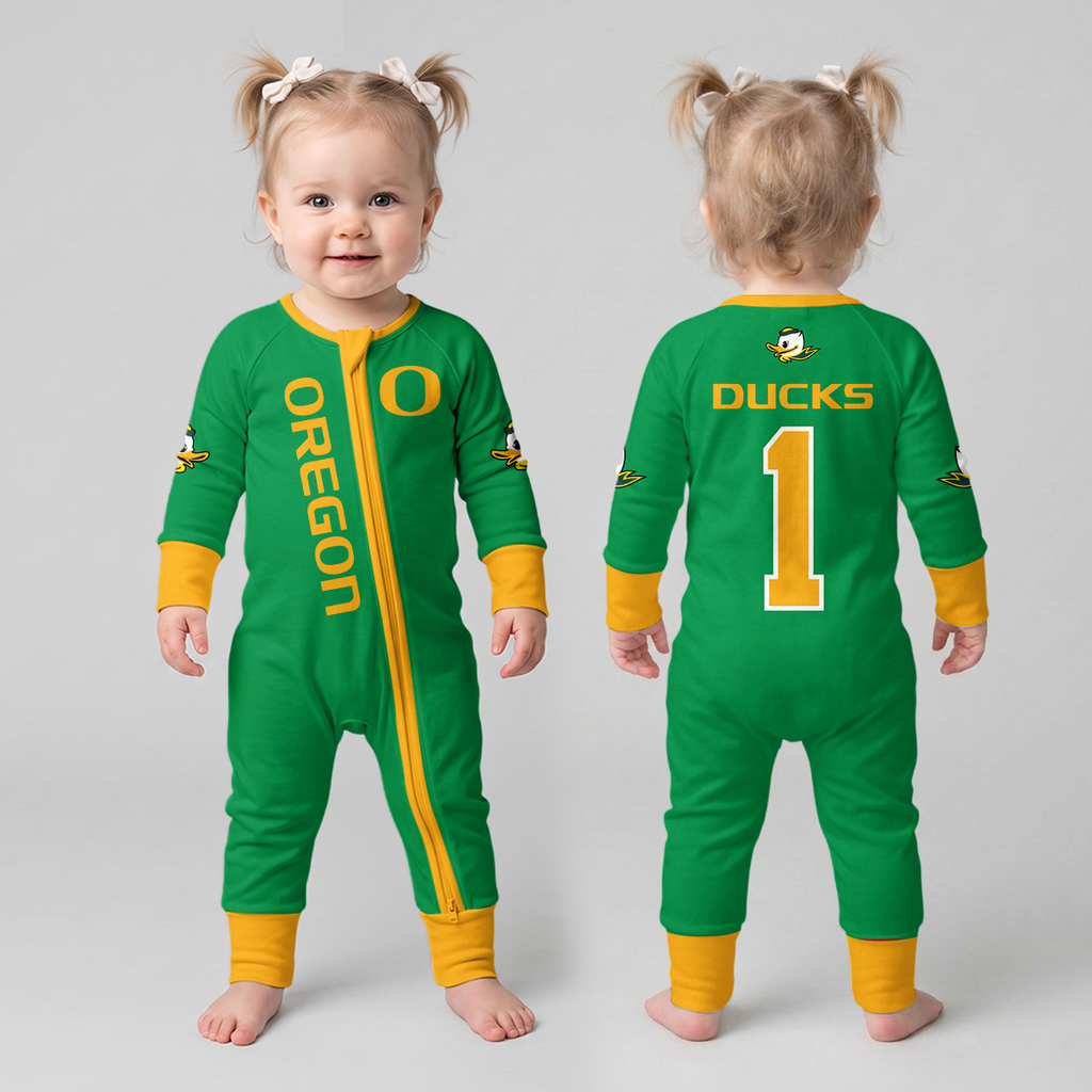 Oregon Ducks Football! Inspired Bamboo Convertible Zippy For Kid