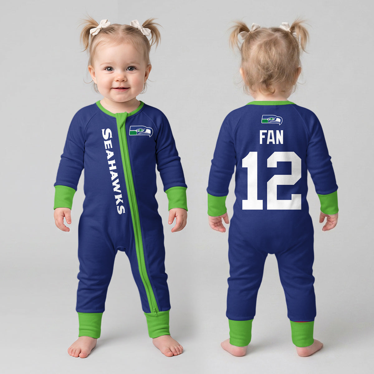 Seahawks Football! Inspired Bamboo Convertible Zippy