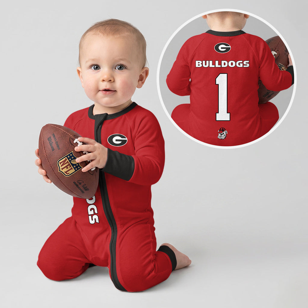 Georgia Bulldogs Football! Inspired Bamboo Convertible Zippy For Kid