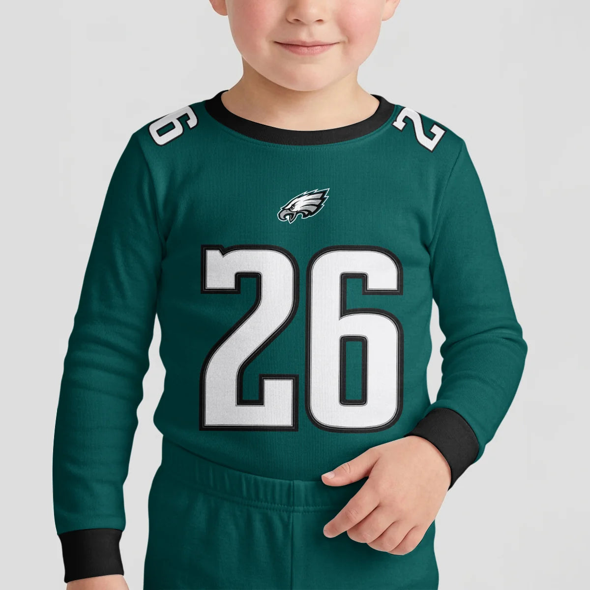Eagles Football! Inspired Bamboo Two Piece Long Sleeve Pajama Set - Eagles910