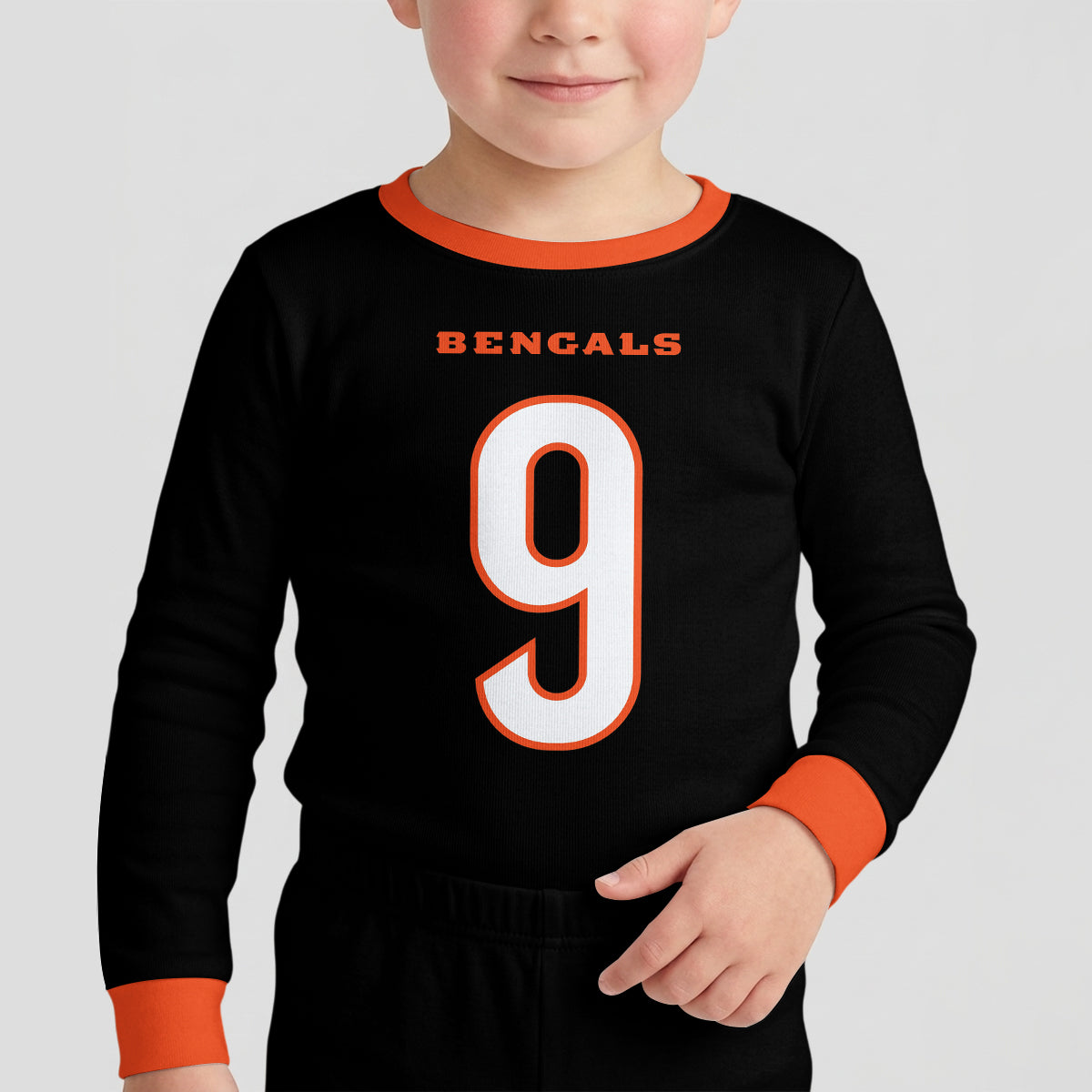 Bengals Football JB 09! Inspired Bamboo Two Piece Long Sleeve Pajama Set
