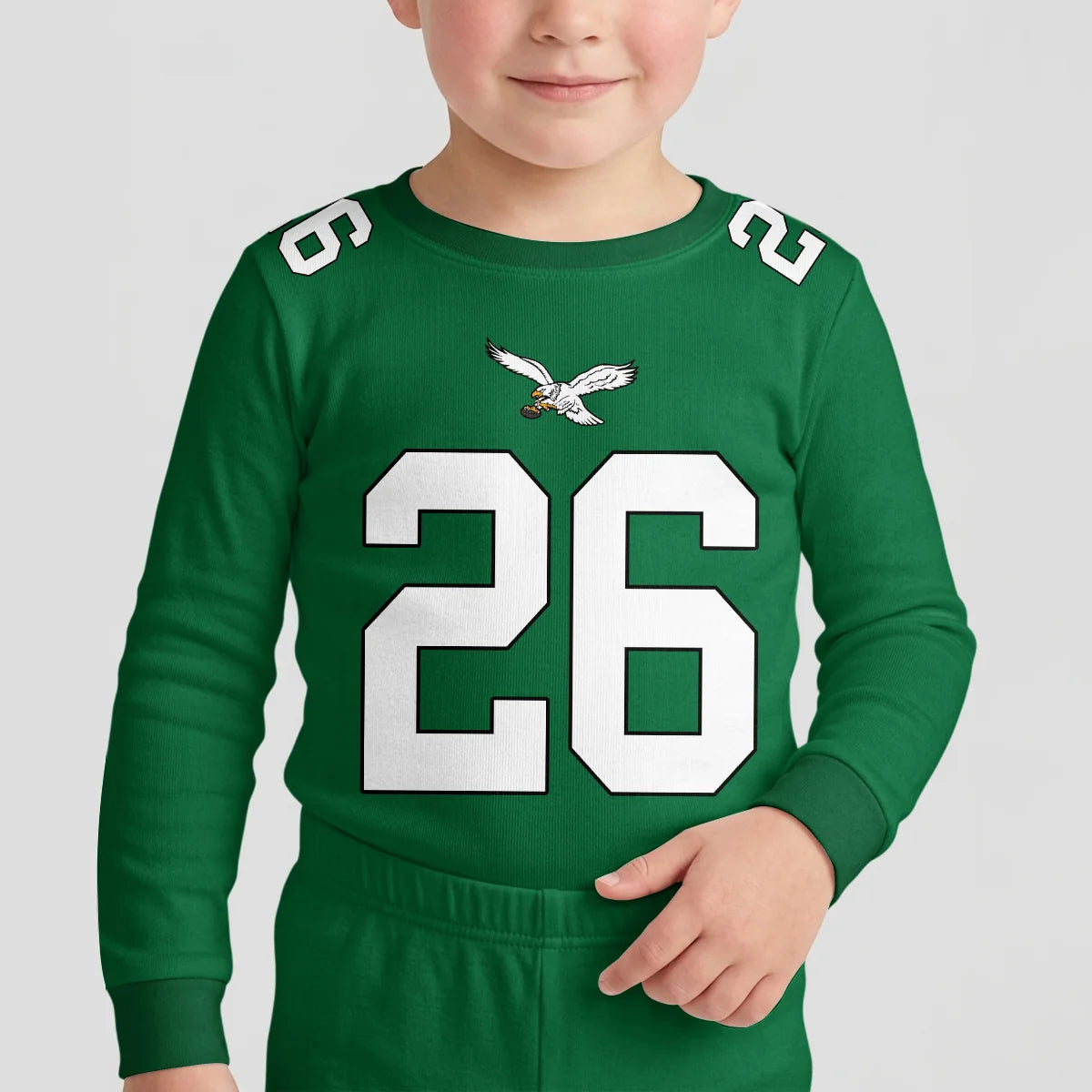 Eagles Football! Inspired Bamboo Two Piece Long Sleeve Pajama Set - Eagles910