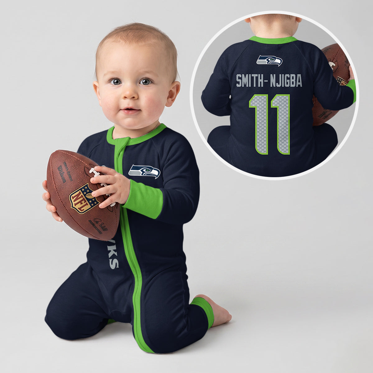 Seahawks Football! Inspired Bamboo Convertible Zippy