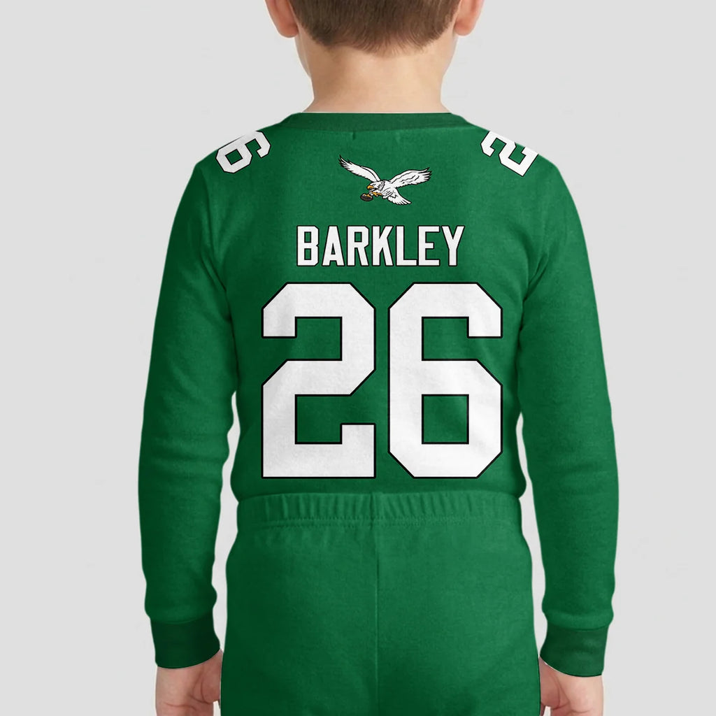 Eagles Football! Inspired Bamboo Two Piece Long Sleeve Pajama Set - Eagles910