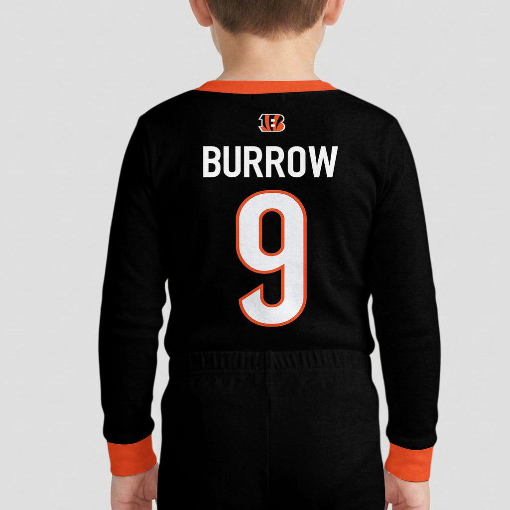 Bengals Football JB 09! Inspired Bamboo Two Piece Long Sleeve Pajama Set